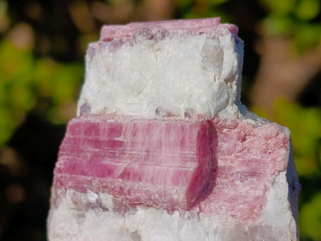 Natural Pink Rubellite Tourmaline Specimens x 3 From Karibib, Namibia - Toprock Gemstones and Minerals 