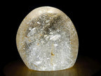 Polished Rock Crystal Standing Display Pieces with Limonite Veils x 6 From Amoron’i Mania, Madagascar - Toprock Gemstones and Minerals 