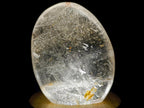 Polished Rock Crystal Standing Display Pieces with Limonite Veils x 6 From Amoron’i Mania, Madagascar - Toprock Gemstones and Minerals 