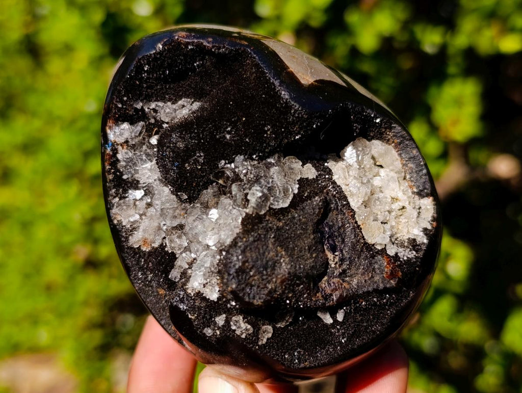 Polished Septerye Sauvage "Dragons Egg" Geodes x 3 From Mahajanga, Madagascar - Toprock Gemstones and Minerals 