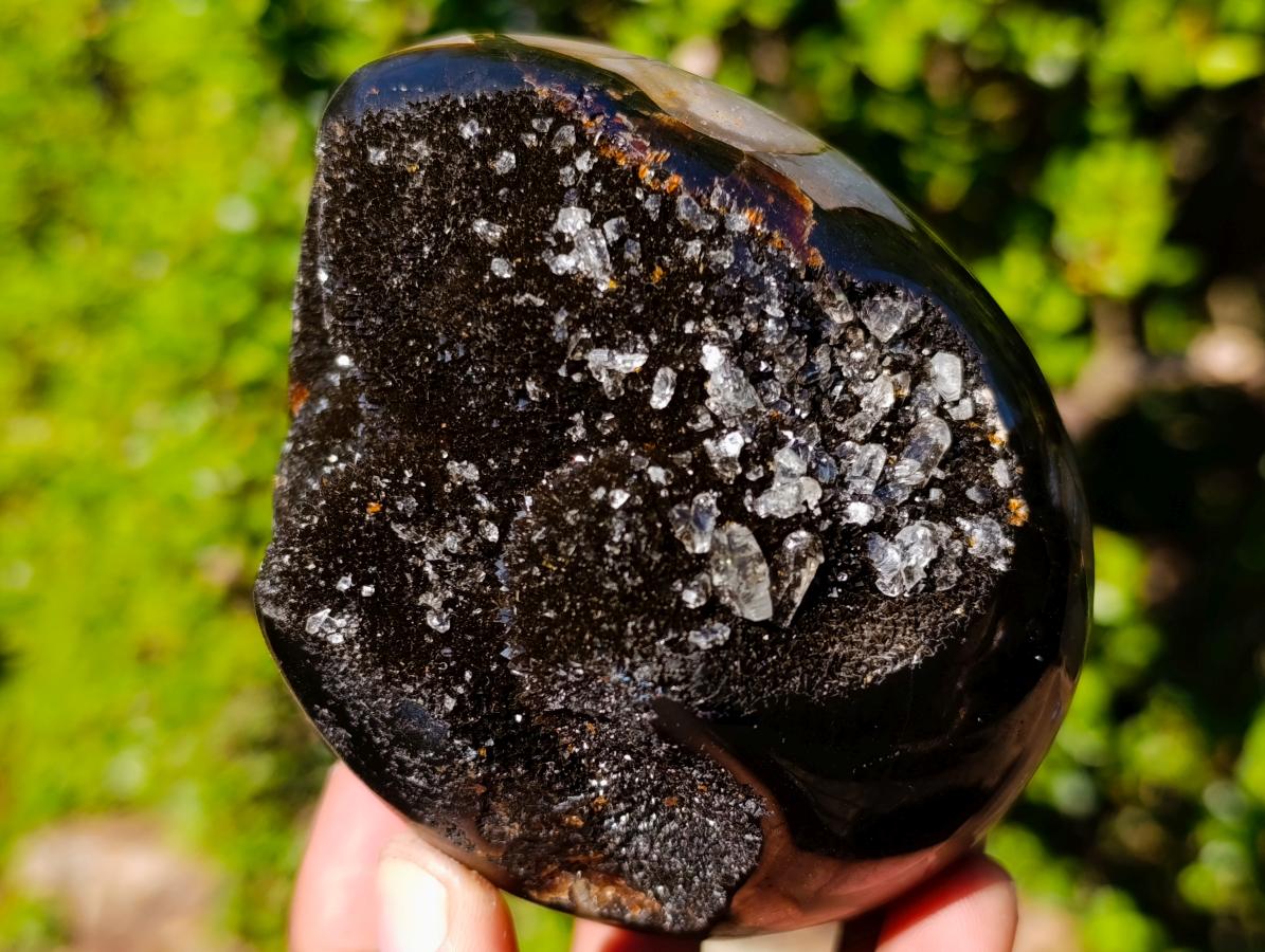 Polished Septerye Sauvage "Dragons Egg" Geodes x 3 From Mahajanga, Madagascar - Toprock Gemstones and Minerals 