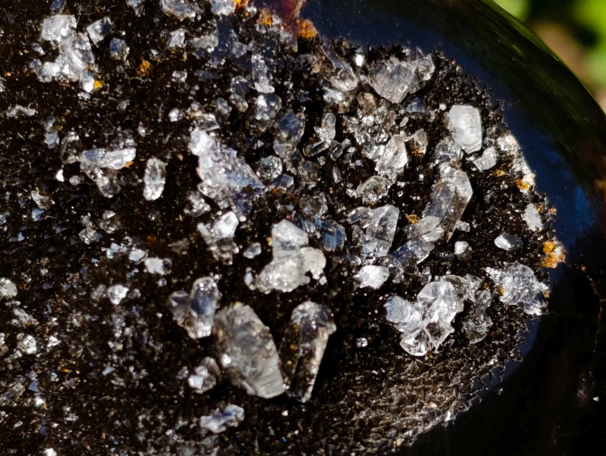 Polished Septerye Sauvage "Dragons Egg" Geodes x 3 From Mahajanga, Madagascar - Toprock Gemstones and Minerals 