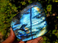 Polished Labradorite Standing Display Pieces x 2 From Madagascar - Toprock Gemstones and Minerals 