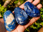 Polished Dumortierite Galets x 24 From Madagascar - Toprock Gemstones and Minerals 