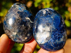 Polished Dumortierite Galets x 24 From Madagascar - Toprock Gemstones and Minerals 