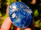 Polished Dumortierite Galets x 24 From Madagascar - Toprock Gemstones and Minerals 