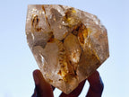 Polished Smokey Window Quartz Crystals x 4 From Madagascar - Toprock Gemstones and Minerals 