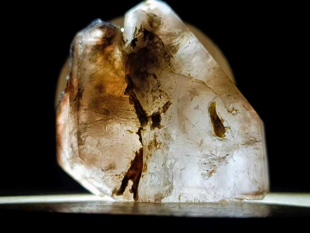 Polished Smokey Window Quartz Crystals x 4 From Madagascar - Toprock Gemstones and Minerals 