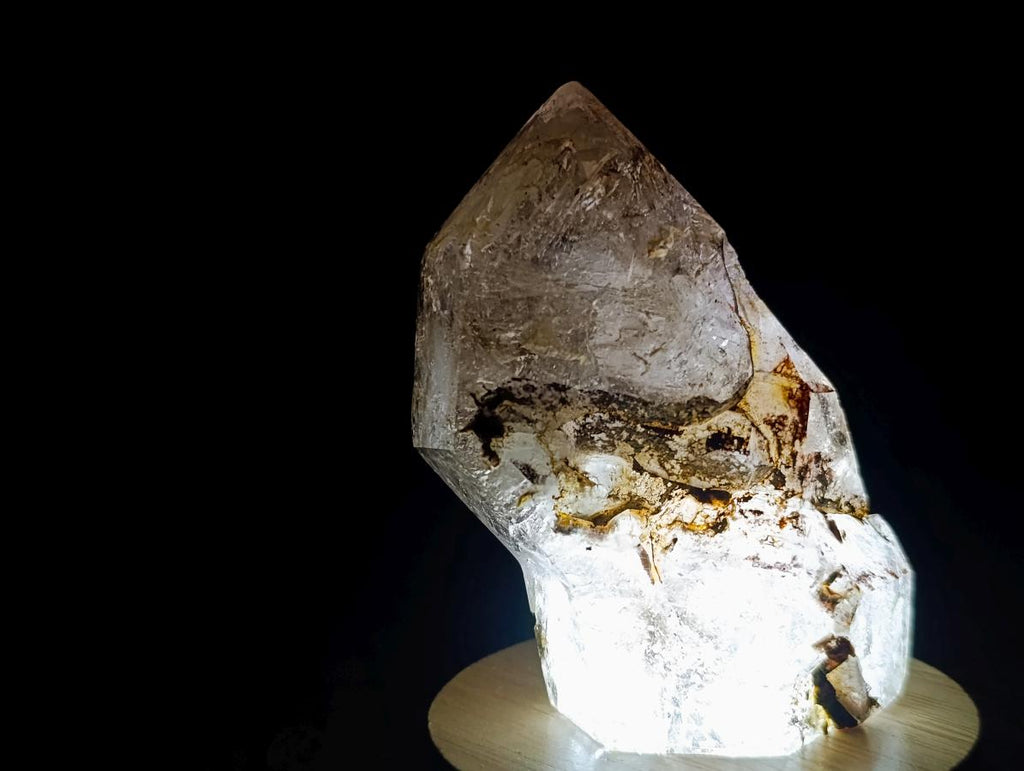 Polished Smokey Window Quartz Crystals x 4 From Madagascar - Toprock Gemstones and Minerals 