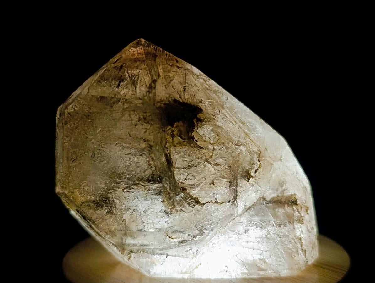 Polished Smokey Window Quartz Crystals x 4 From Madagascar - Toprock Gemstones and Minerals 