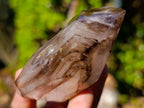 Polished Smokey Window Quartz Crystals x 4 From Madagascar - Toprock Gemstones and Minerals 