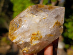 Polished Smokey Window Quartz Crystals x 4 From Madagascar - Toprock Gemstones and Minerals 