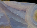 Polished Large Blue Lace Agate Standing Display Piece x 1 From Nsanje, Malawi - Toprock Gemstones and Minerals 