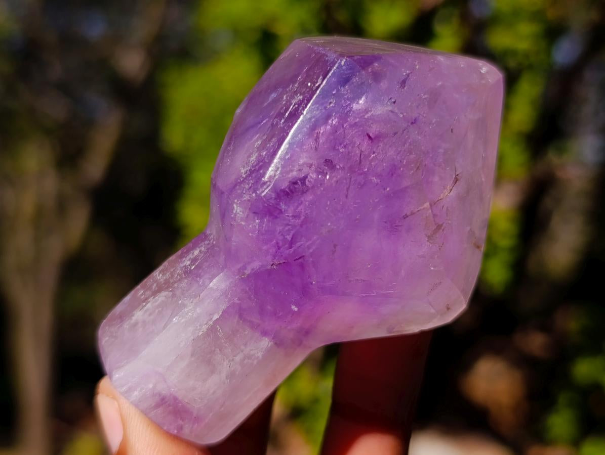 Polished Amethyst Sceptre Crystals x 4 From Akansobe, Madagascar - Toprock Gemstones and Minerals 