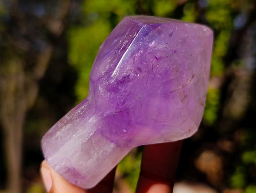 Polished Amethyst Sceptre Crystals x 4 From Akansobe, Madagascar - Toprock Gemstones and Minerals 