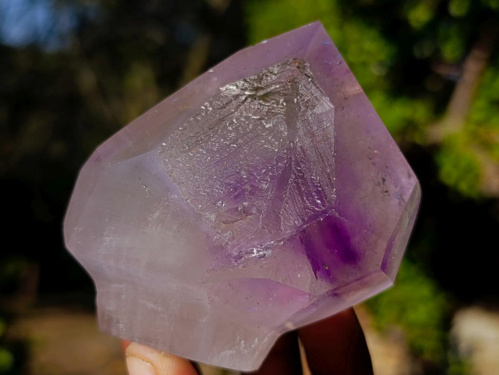 Polished Amethyst Sceptre Crystals x 4 From Akansobe, Madagascar - Toprock Gemstones and Minerals 
