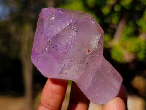 Polished Amethyst Sceptre Crystals x 4 From Akansobe, Madagascar - Toprock Gemstones and Minerals 