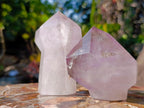 Polished Amethyst Sceptre Crystals x 4 From Akansobe, Madagascar - Toprock Gemstones and Minerals 