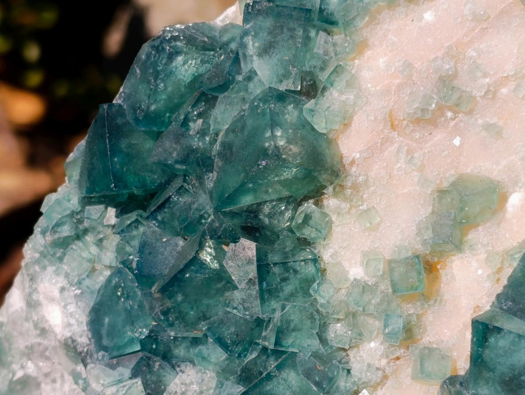 Natural XL Green Cubic Fluorite Specimen x 1 From Mandrosonoro, Madagascar - Toprock Gemstones and Minerals 