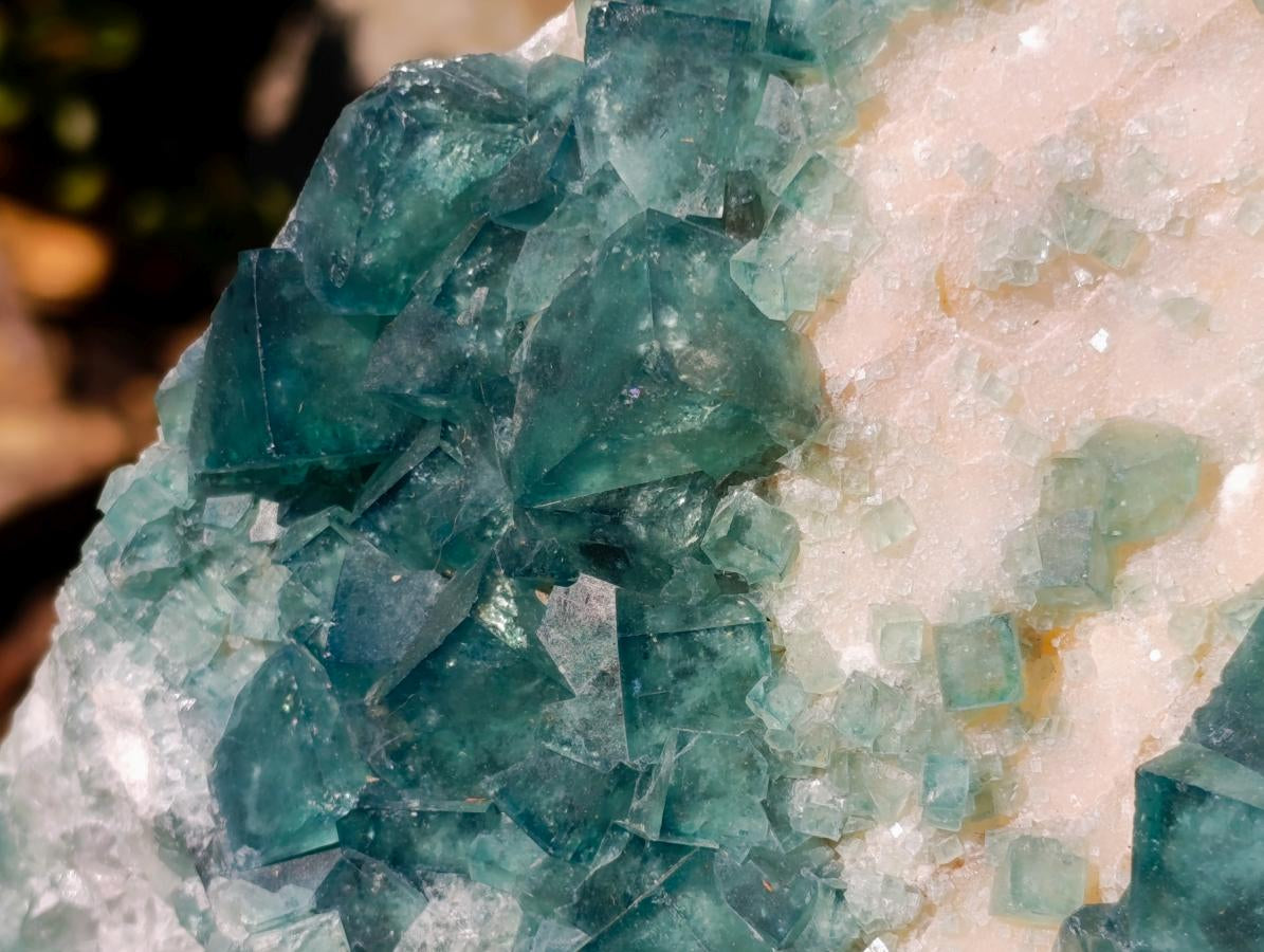 Natural XL Green Cubic Fluorite Specimen x 1 From Mandrosonoro, Madagascar - Toprock Gemstones and Minerals 
