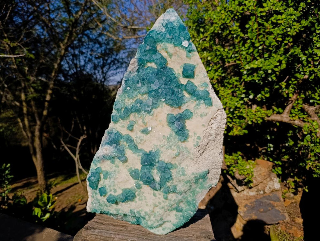 Natural XL Green Cubic Fluorite Specimen x 1 From Mandrosonoro, Madagascar - Toprock Gemstones and Minerals 