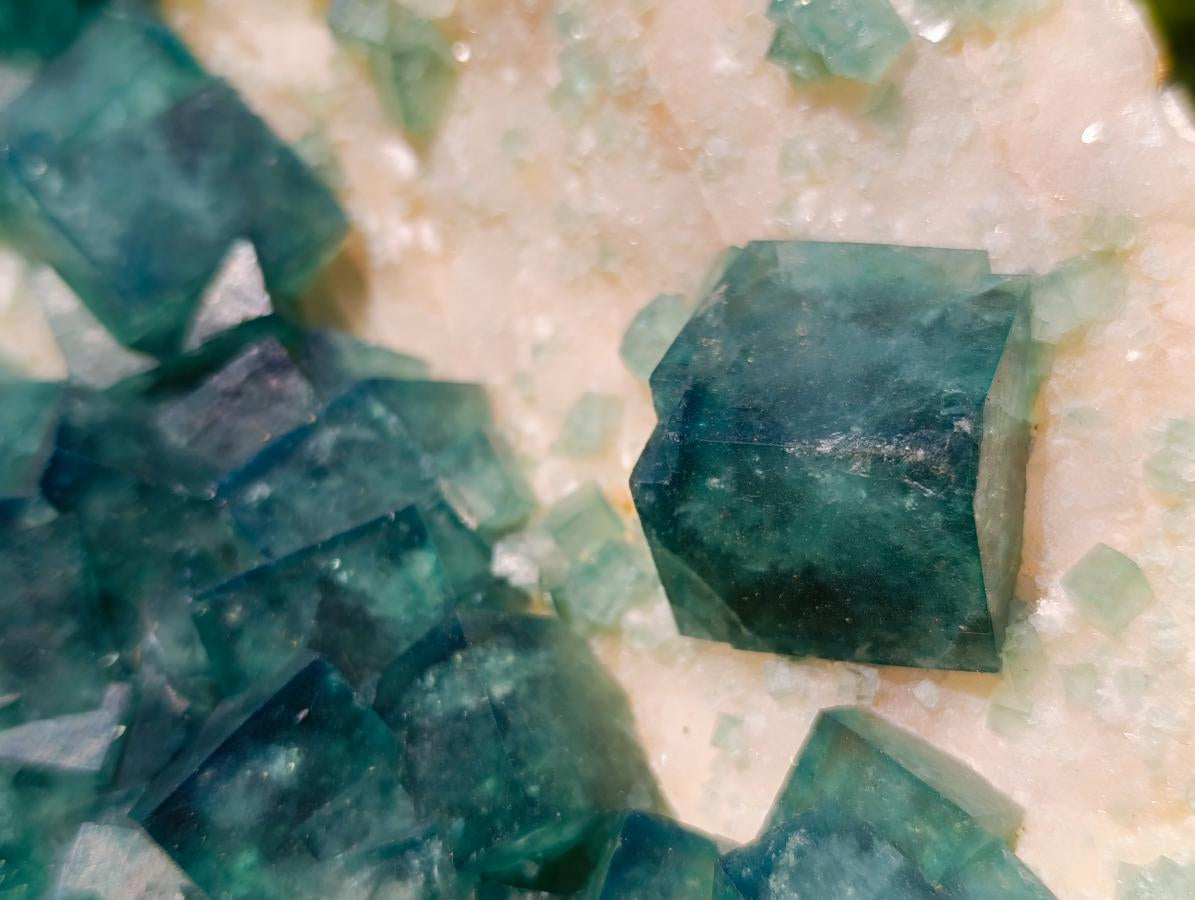 Natural XL Green Cubic Fluorite Specimen x 1 From Mandrosonoro, Madagascar - Toprock Gemstones and Minerals 