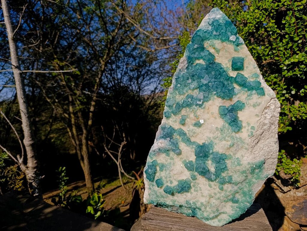Natural XL Green Cubic Fluorite Specimen x 1 From Mandrosonoro, Madagascar - Toprock Gemstones and Minerals 