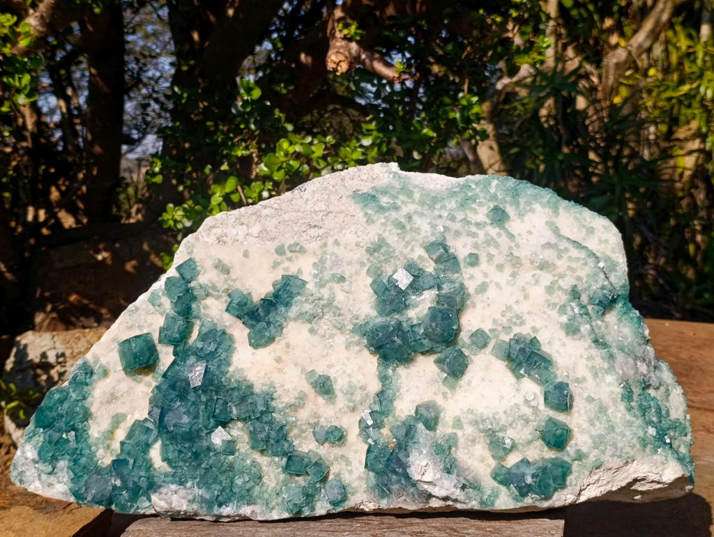 Natural XL Green Cubic Fluorite Specimen x 1 From Mandrosonoro, Madagascar - Toprock Gemstones and Minerals 