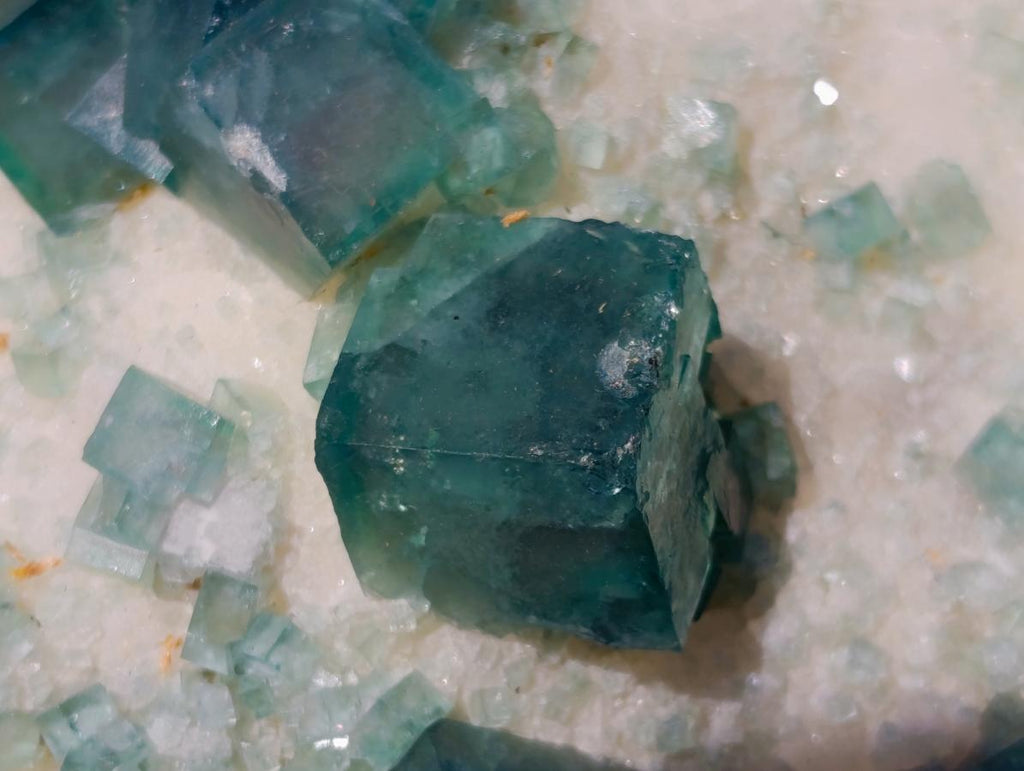 Natural XL Green Cubic Fluorite Specimen x 1 From Mandrosonoro, Madagascar - Toprock Gemstones and Minerals 
