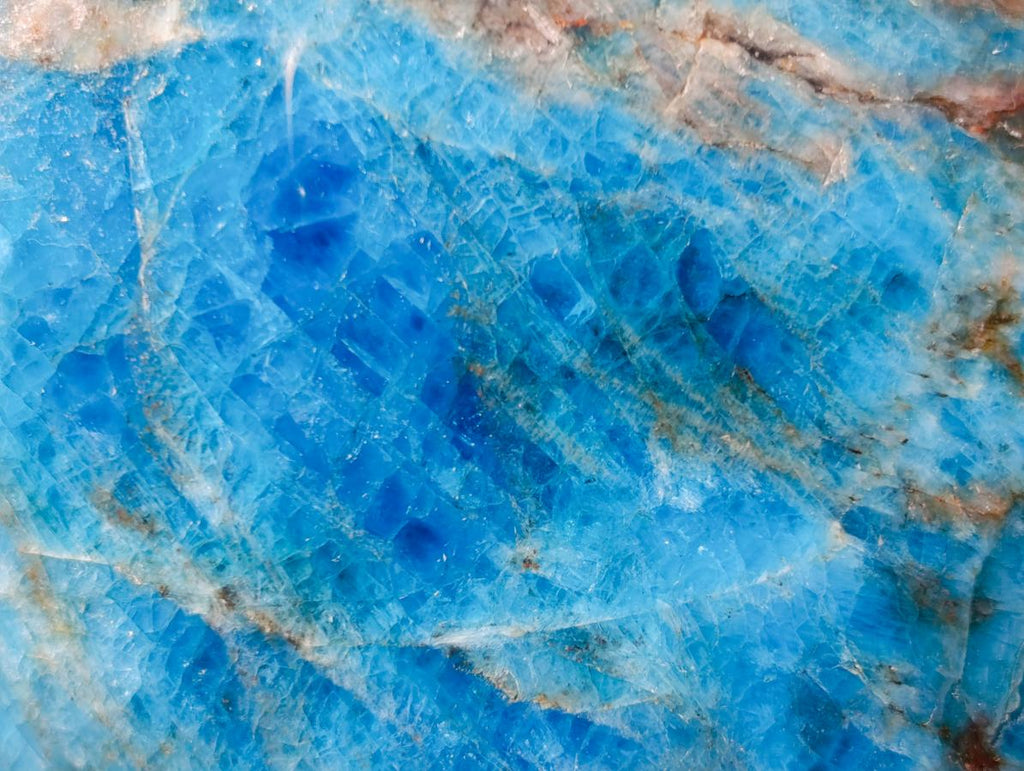 Polished Blue Apatite Standing Display Pieces x 3 From Betroka, Madagascar - Toprock Gemstones and Minerals 