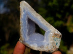 Polished On One Side Blue Lace Agate Geodes x 12 From Nsanje, Malawi - Toprock Gemstones and Minerals 