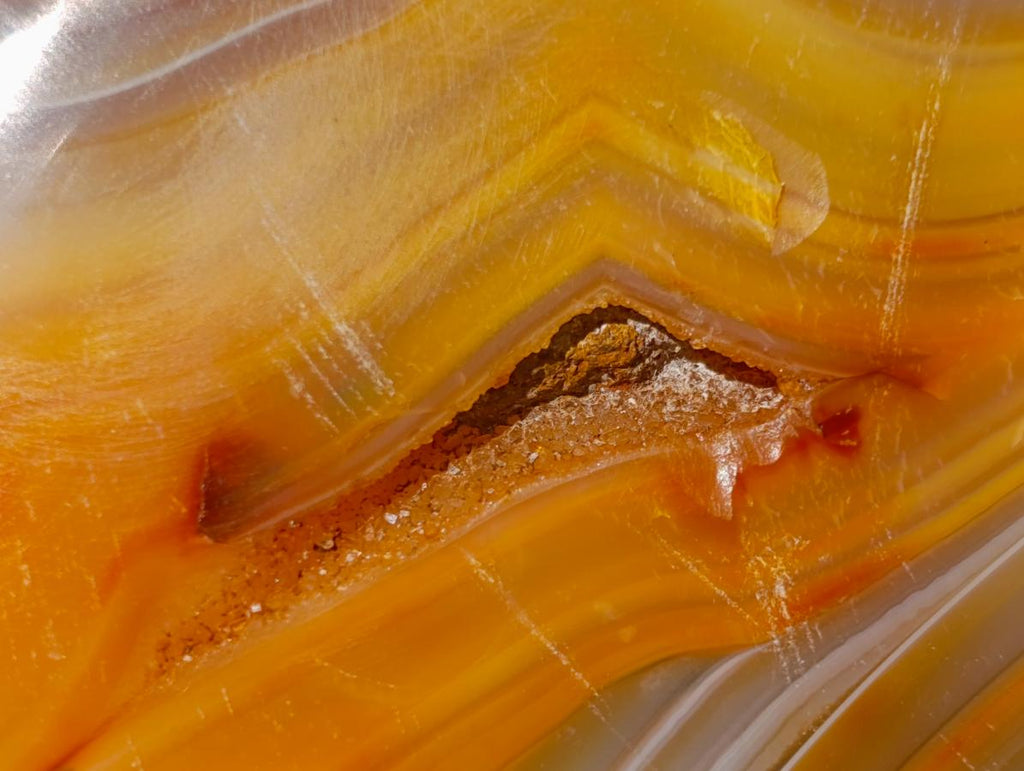 Polished Banded Agate Display Crystals x 3 From Madagascar - Toprock Gemstones and Minerals 