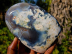Polished Banded Agate Display Crystals x 3 From Madagascar - Toprock Gemstones and Minerals 