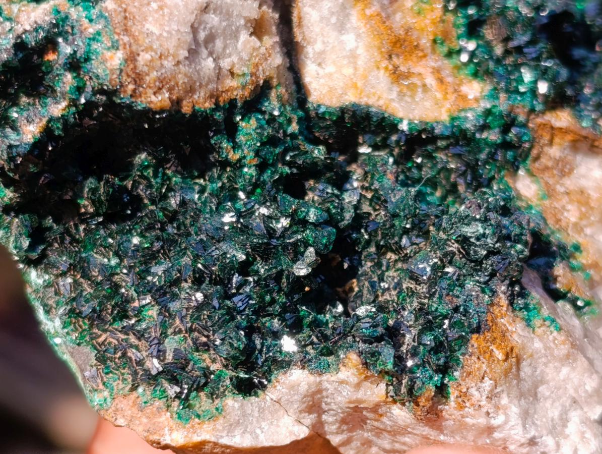 Natural Cabinet Sized Crystalline Malachite Specimens x 3 From Tenke Fungurume, Congo - Toprock Gemstones and Minerals 