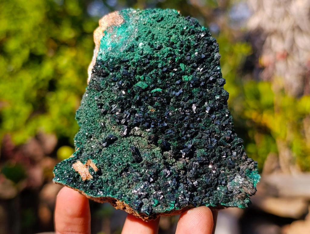 Natural Cabinet Sized Crystalline Malachite Specimens x 3 From Tenke Fungurume, Congo - Toprock Gemstones and Minerals 