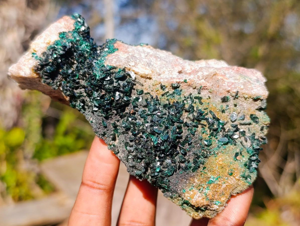 Natural Cabinet Sized Crystalline Malachite Specimens x 3 From Tenke Fungurume, Congo - Toprock Gemstones and Minerals 