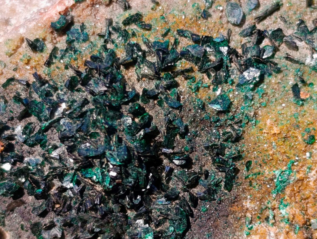 Natural Cabinet Sized Crystalline Malachite Specimens x 3 From Tenke Fungurume, Congo - Toprock Gemstones and Minerals 