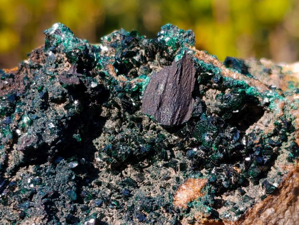 Natural Cabinet Sized Crystalline Malachite Specimens x 3 From Tenke Fungurume, Congo - Toprock Gemstones and Minerals 