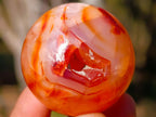 Polished Small Carnelian Agate Gemstone Spheres x 20 From Madagascar - Toprock Gemstones and Minerals 