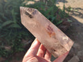 Polished Smokey Quartz Standing Display Crystals x 2 From Madagascar - Toprock Gemstones and Minerals 