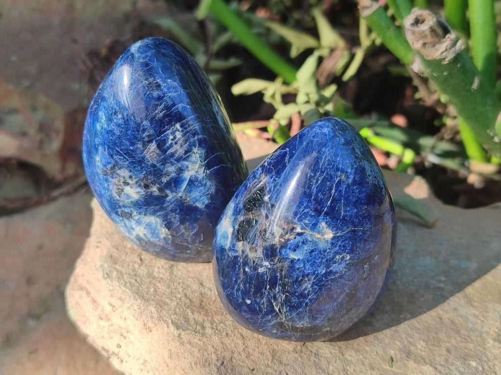 Polished Dumortierite Standing Display Pieces x 12 From Madagascar - Toprock Gemstones and Minerals 