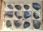 Polished Dumortierite Standing Display Pieces x 12 From Madagascar - Toprock Gemstones and Minerals 