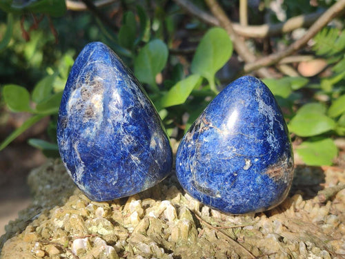 Polished Dumortierite Standing Display Pieces x 12 From Madagascar - Toprock Gemstones and Minerals 