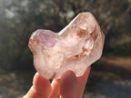 Polished Cascading Skeletal Smokey Window Amethyst Crystals x 4 From Akansobe, Madagascar - Toprock Gemstones and Minerals 