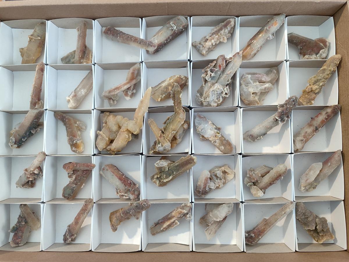 Natural Drusy Fairy Spirit Quartz Crystals x 35 From Boekenhouthoek, South Africa - Toprock Gemstones and Minerals 