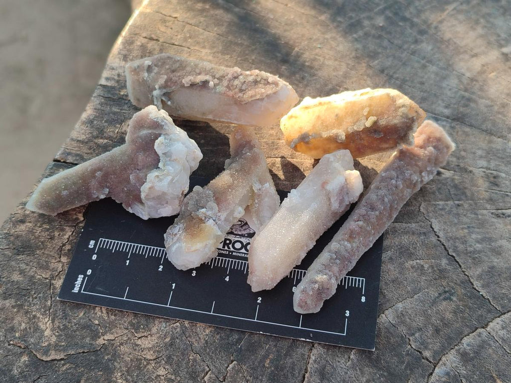 Natural Drusy Fairy Spirit Quartz Crystals x 35 From Boekenhouthoek, South Africa - Toprock Gemstones and Minerals 
