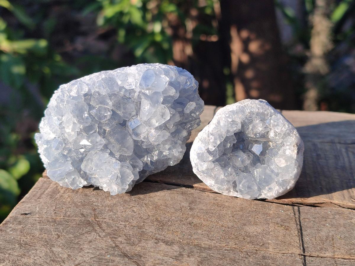 Natural Blue Celestite Specimens x 55 From Sakoany, Madagascar - Toprock Gemstones and Minerals 
