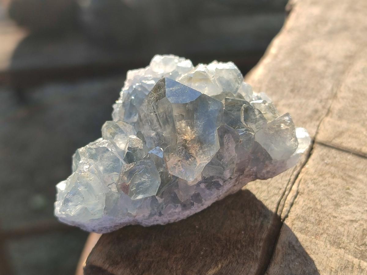 Natural Blue Celestite Specimens x 55 From Sakoany, Madagascar - Toprock Gemstones and Minerals 