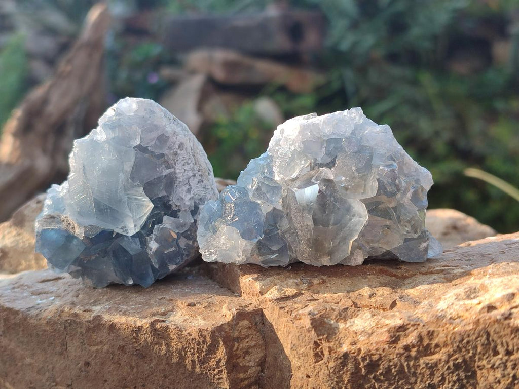 Natural Blue Celestite Specimens x 55 From Sakoany, Madagascar - Toprock Gemstones and Minerals 
