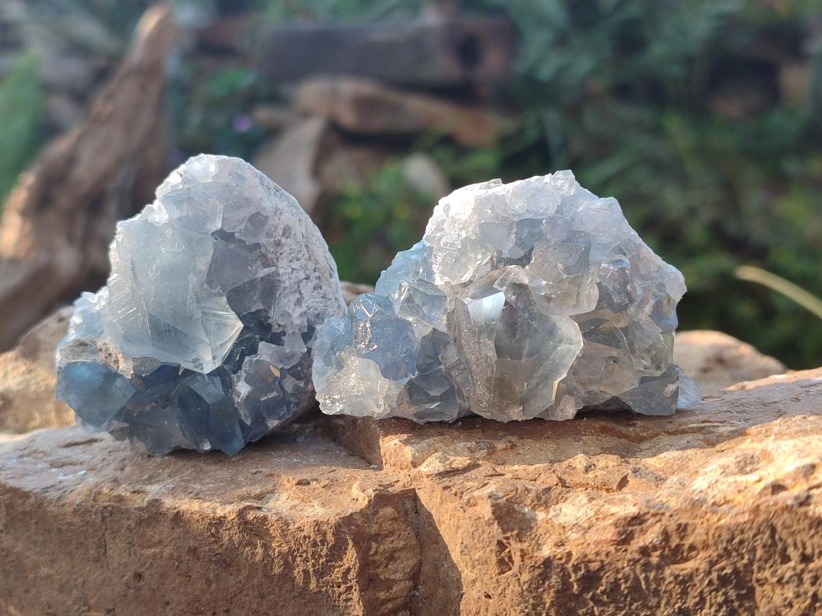 Natural Blue Celestite Specimens x 55 From Sakoany, Madagascar - Toprock Gemstones and Minerals 